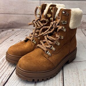 Tommy Hilfiger Rainah Snow Boots Women's Size 6 Ankle Duck Boot Faux Shearling